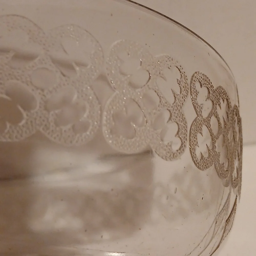 Elegant Antique 1880s EAPG Quatrefoil Clear Glass Compote Bowl